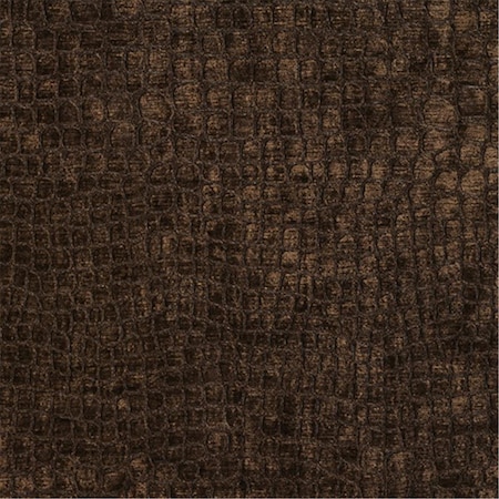 Designer Fabrics 54 in. Wide Brown Textured Alligator Shiny Woven Velvet Upholstery Fabric K0151F